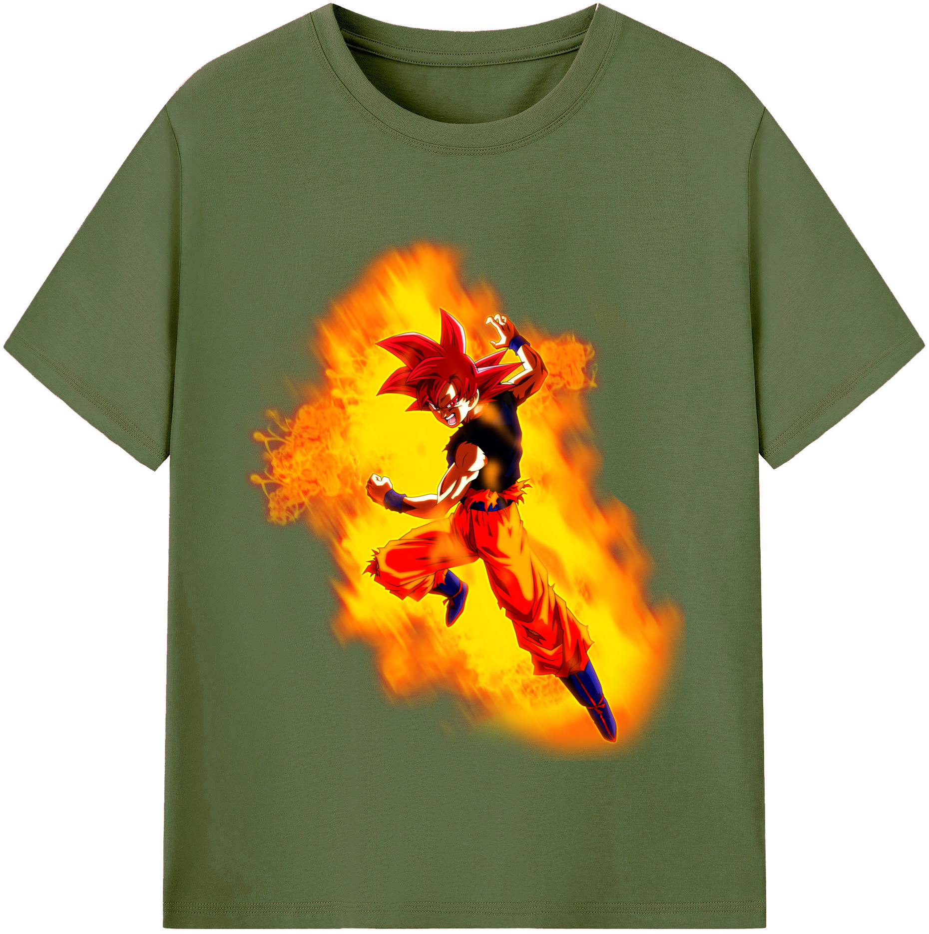 （画像用） ドラゴンボール 孫悟空（そん ごくう）Son Goku カカロット DRAGON BALL Kakarotto 綿100％半袖Tシャツ（フロントプリント）